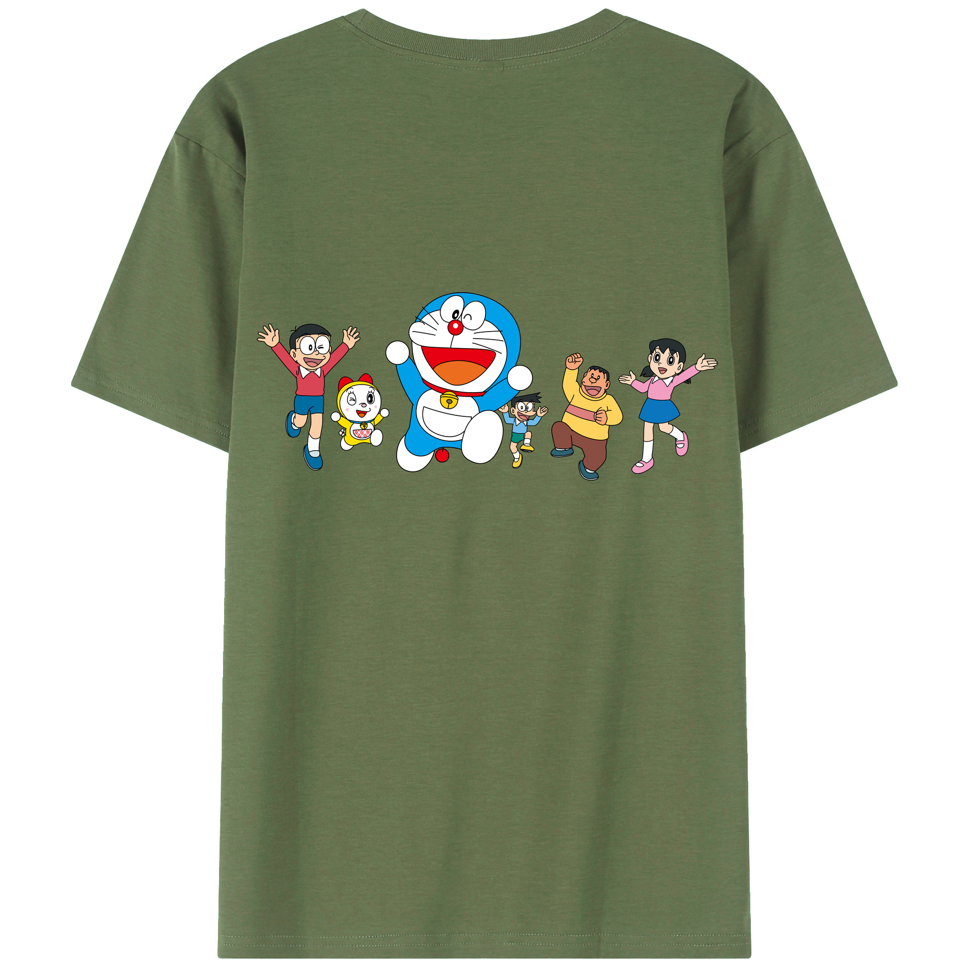 （画像用） ドラえもん 骨川 スネ夫 Doraemon Honekawa Suneo 綿100％ メンズ半袖Tシャツ（バックプリント） 通気性